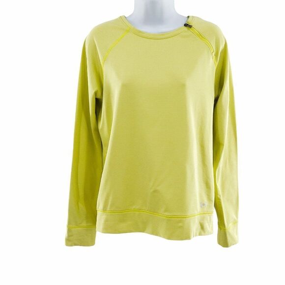 Under Armour Yellow Shoulder Zip Crewneck Pullover - Picture 1 of 5